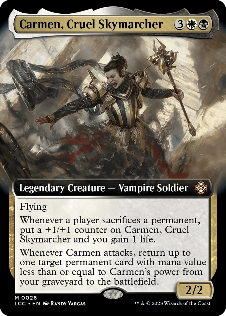 Carmen, Cruel Skymarcher (Extended Art) [The Lost Caverns of Ixalan Commander] | The Time Vault CA