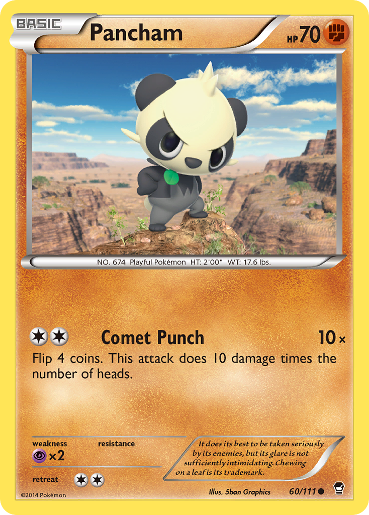 Pancham (60/111) [XY: Furious Fists] | The Time Vault CA