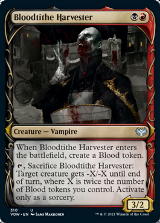 Bloodtithe Harvester (Showcase Fang Frame) [Innistrad: Crimson Vow] | The Time Vault CA