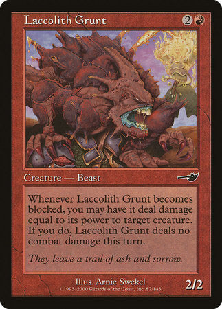 Laccolith Grunt [Nemesis] | The Time Vault CA