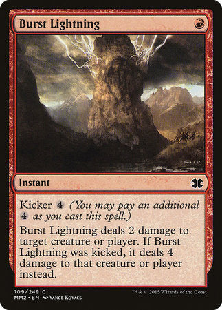 Burst Lightning [Modern Masters 2015] | The Time Vault CA