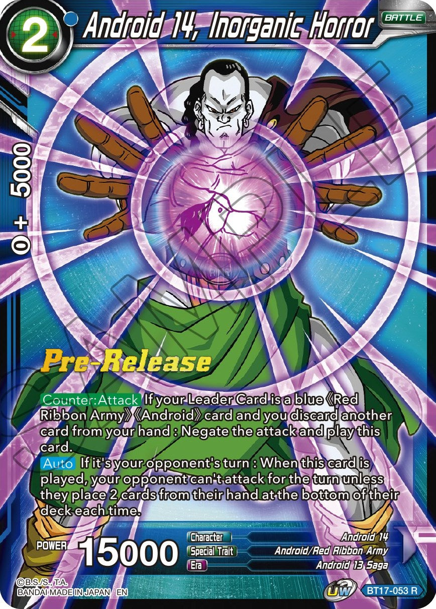 Android 14, Inorganic Horror (BT17-053) [Ultimate Squad Prerelease Promos] | The Time Vault CA