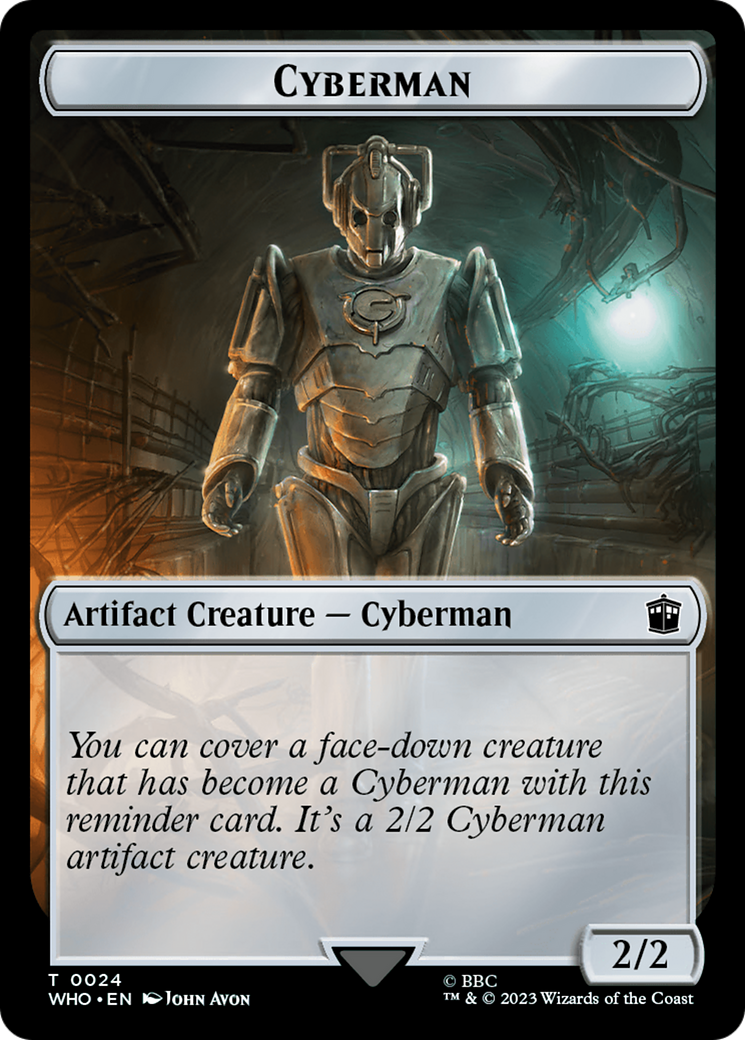 Alien // Cyberman Double-Sided Token [Doctor Who Tokens] | The Time Vault CA