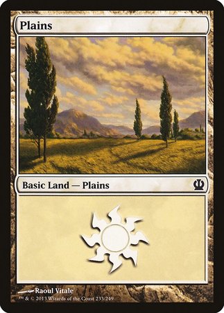Plains (233) [Theros] | The Time Vault CA