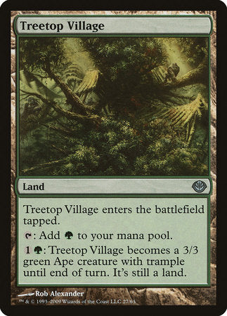 Treetop Village [Duel Decks: Garruk vs. Liliana] | The Time Vault CA