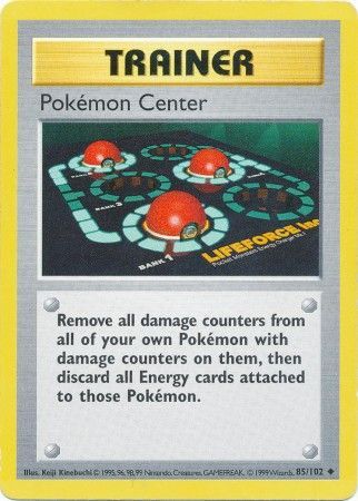 Pokemon Center (85/102) [Base Set Shadowless Unlimited] | The Time Vault CA