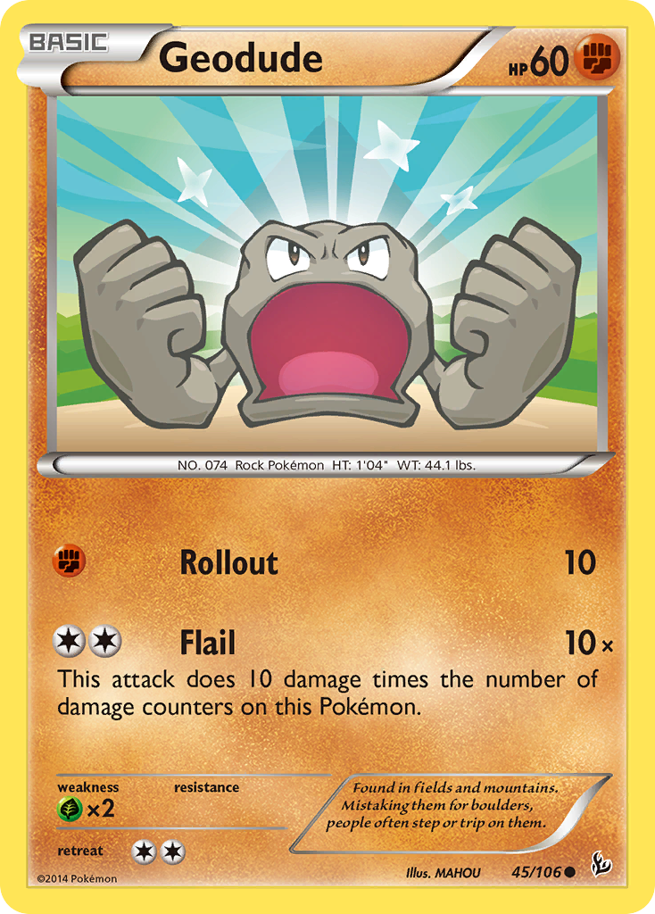 Geodude (45/106) [XY: Flashfire] | The Time Vault CA