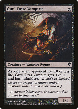 Guul Draz Vampire [Zendikar] | The Time Vault CA