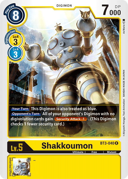 Shakkoumon [BT3-040] [Release Special Booster Ver.1.5] | The Time Vault CA