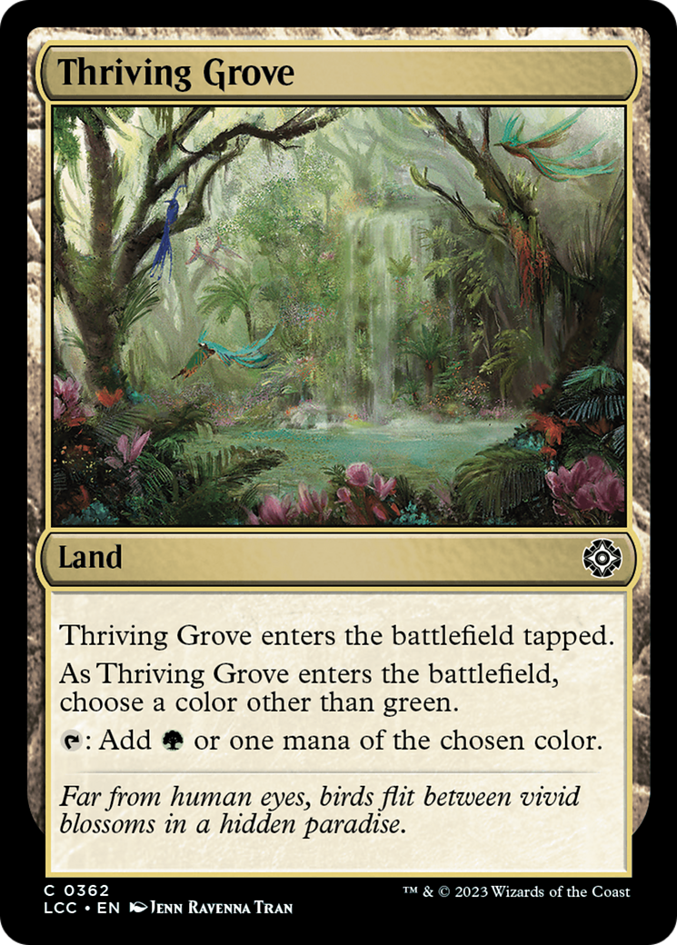 Thriving Grove [The Lost Caverns of Ixalan Commander] | The Time Vault CA