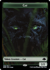 Elephant // Cat (008) Double-Sided Token [Dominaria Remastered Tokens] | The Time Vault CA