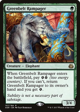 Greenbelt Rampager [Aether Revolt] | The Time Vault CA
