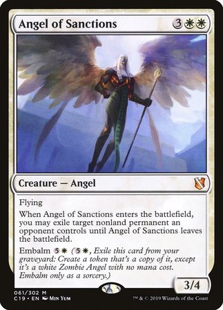 Angel of Sanctions [Commander 2019] | The Time Vault CA