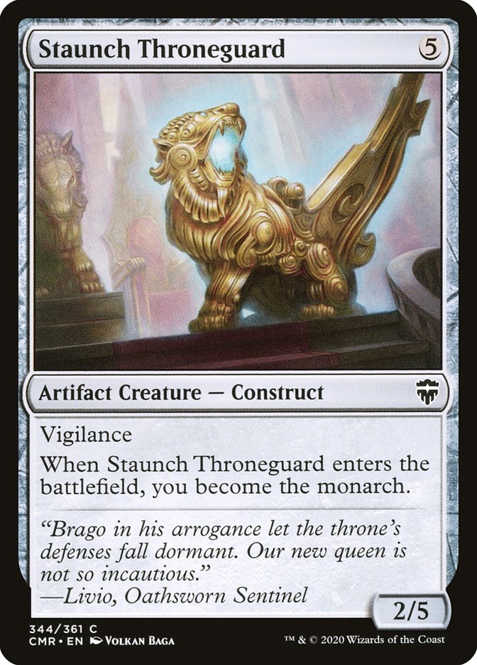 Staunch Throneguard [Commander Legends] | The Time Vault CA