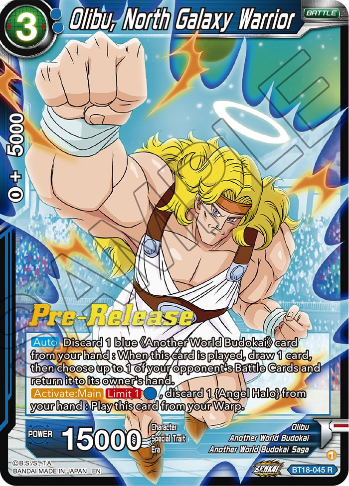 Olibu, North Galaxy Warrior (BT18-045) [Dawn of the Z-Legends Prerelease Promos] | The Time Vault CA