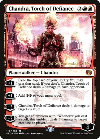 Chandra, Torch of Defiance [Kaladesh Promos] | The Time Vault CA