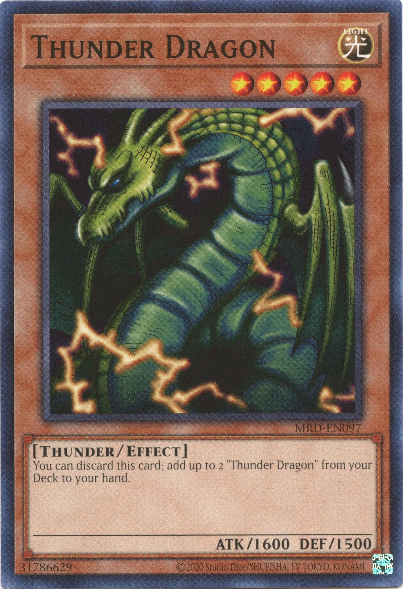 Thunder Dragon (25th Anniversary) [MRD-EN097] Common | The Time Vault CA