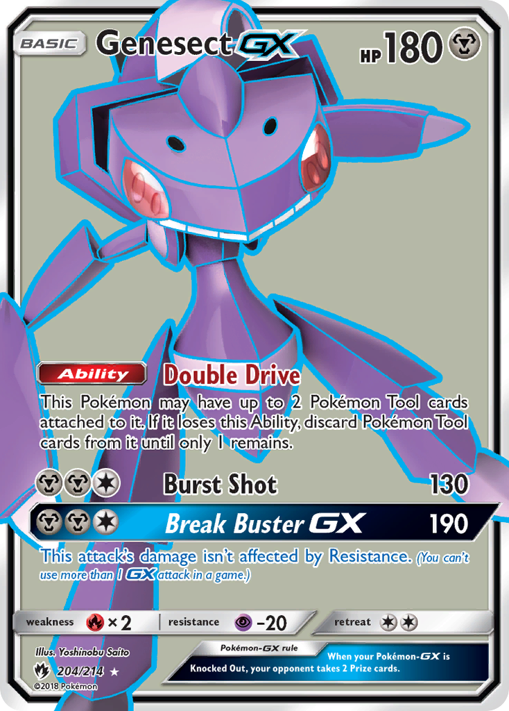 Genesect GX (204/214) [Sun & Moon: Lost Thunder] | The Time Vault CA
