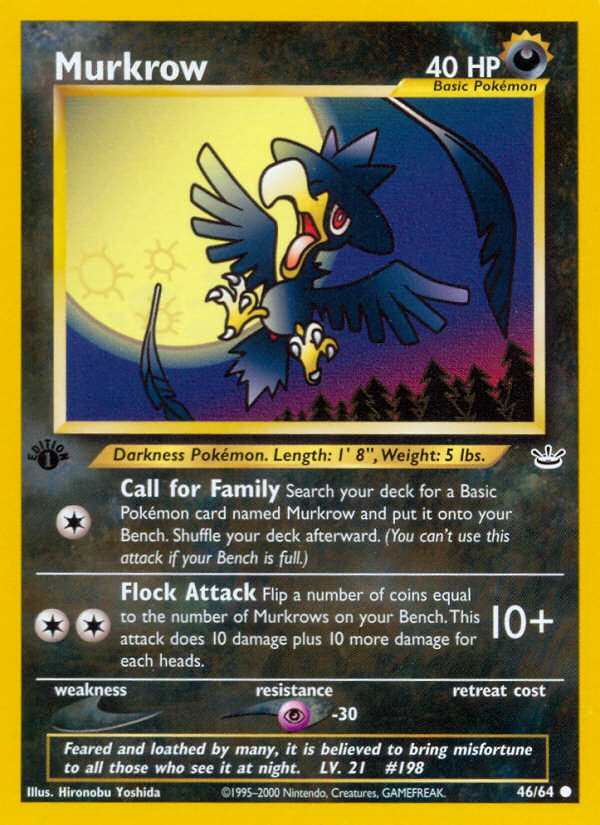 Murkrow (46/64) [Neo Revelation 1st Edition] | The Time Vault CA