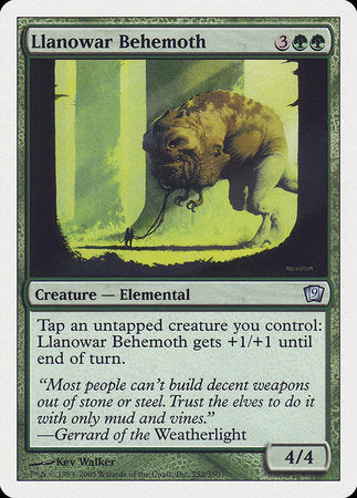 Llanowar Behemoth [Ninth Edition] | The Time Vault CA