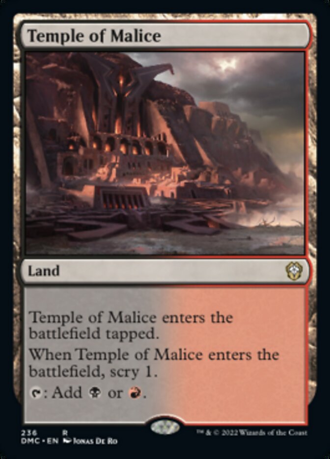 Temple of Malice [Dominaria United Commander] | The Time Vault CA