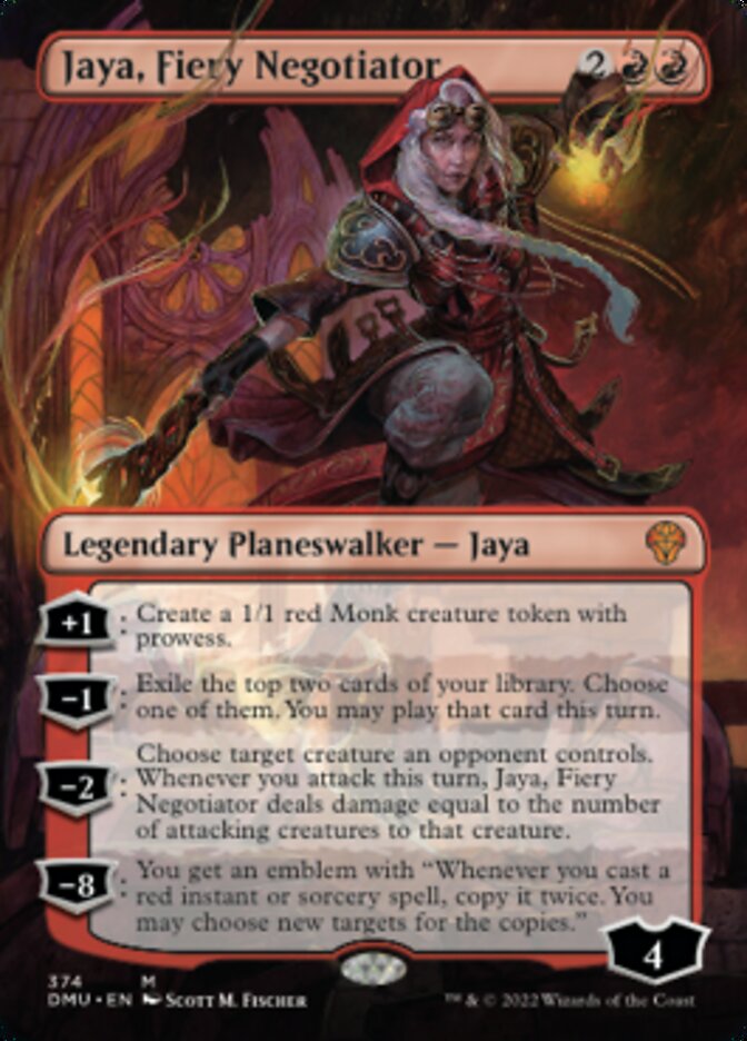 Jaya, Fiery Negotiator (Borderless) [Dominaria United] | The Time Vault CA