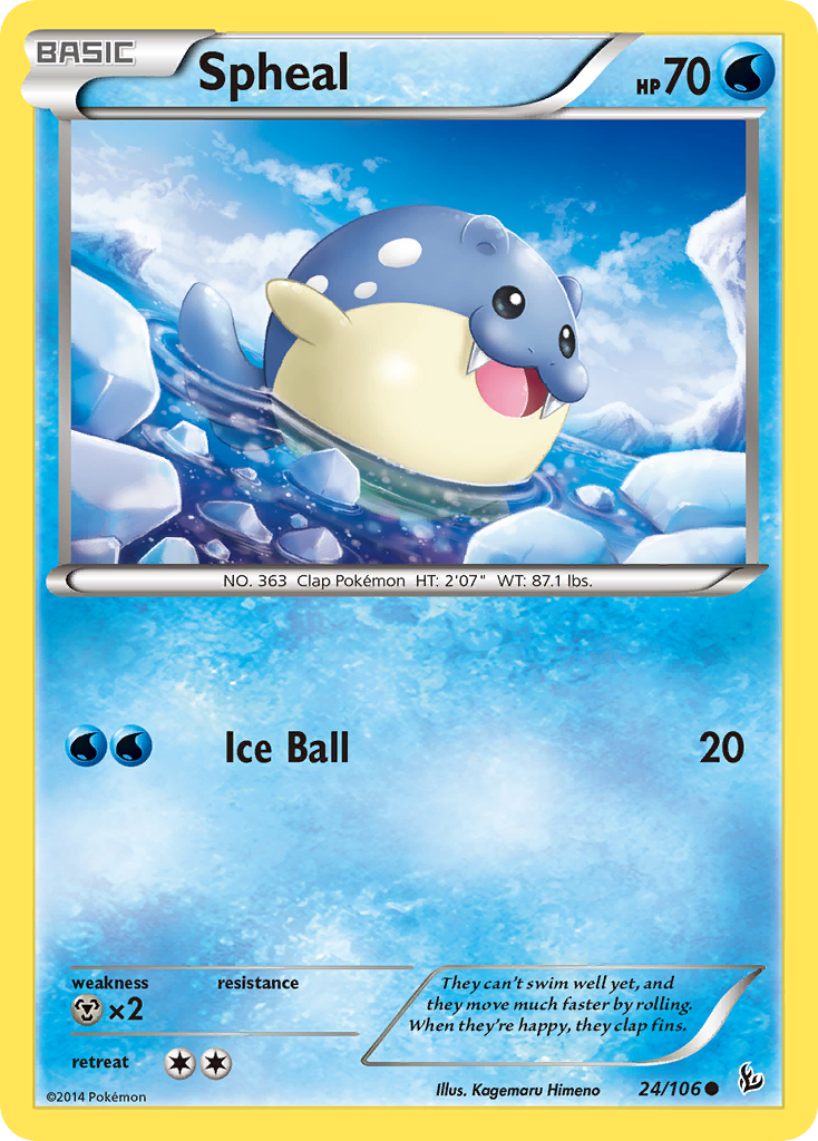 Spheal (24/106) [XY: Flashfire] | The Time Vault CA