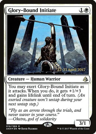 Glory-Bound Initiate [Amonkhet Promos] | The Time Vault CA
