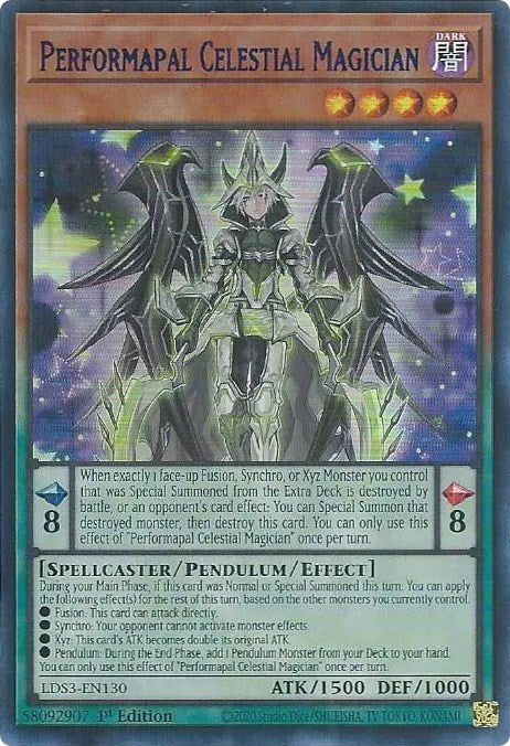 Performapal Celestial Magician (Blue) [LDS3-EN130] Ultra Rare | The Time Vault CA