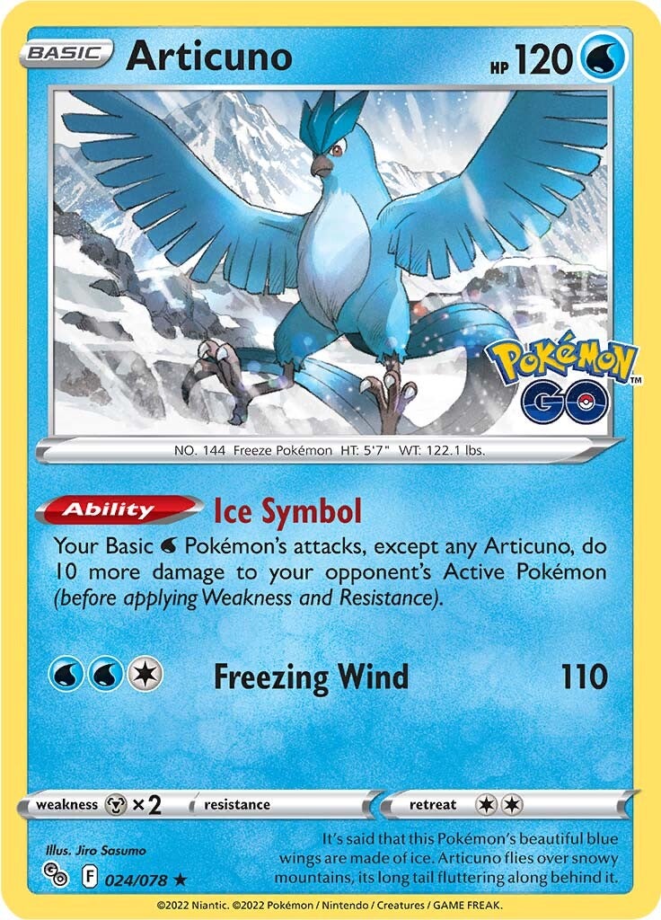 Articuno (024/078) [Pokémon GO] | The Time Vault CA