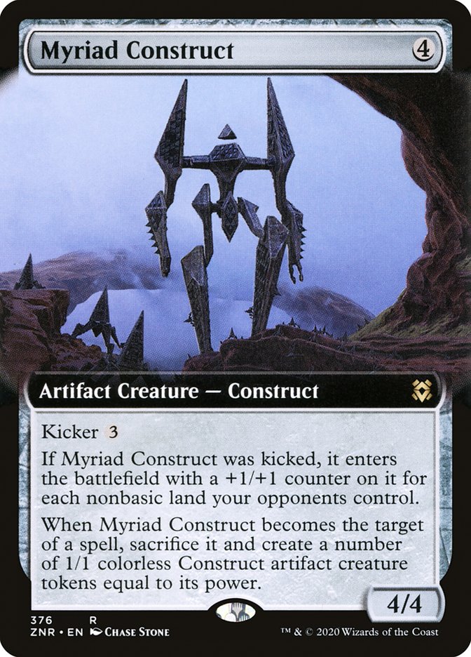 Myriad Construct (Extended Art) [Zendikar Rising] | The Time Vault CA