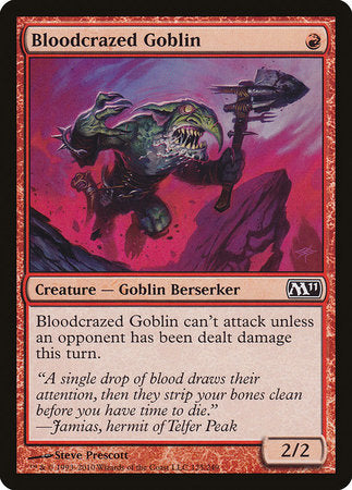 Bloodcrazed Goblin [Magic 2011] | The Time Vault CA