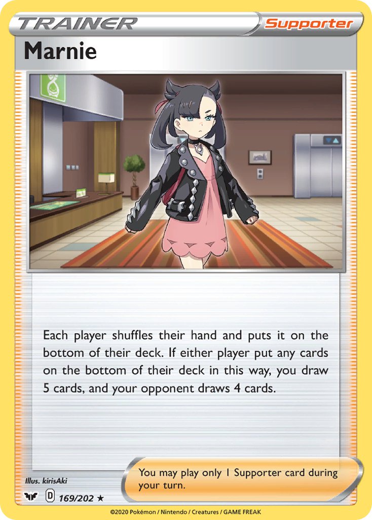 Marnie (169/202) (Theme Deck Exclusive) [Sword & Shield: Base Set] | The Time Vault CA