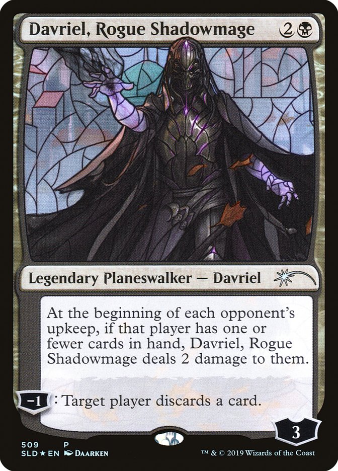 Davriel, Rogue Shadowmage (Stained Glass) [Secret Lair Drop Promos] | The Time Vault CA