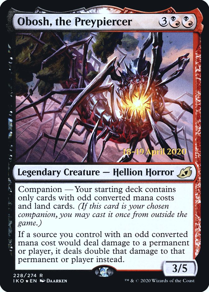 Obosh, the Preypiercer  [Ikoria: Lair of Behemoths Prerelease Promos] | The Time Vault CA