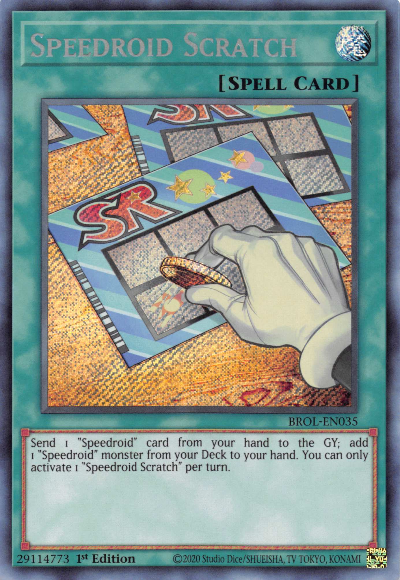 Speedroid Scratch [BROL-EN035] Secret Rare | The Time Vault CA