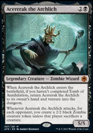 Acererak the Archlich (Promo Pack) [Dungeons & Dragons: Adventures in the Forgotten Realms Promos] | The Time Vault CA