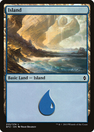Island (255) [Battle for Zendikar] | The Time Vault CA