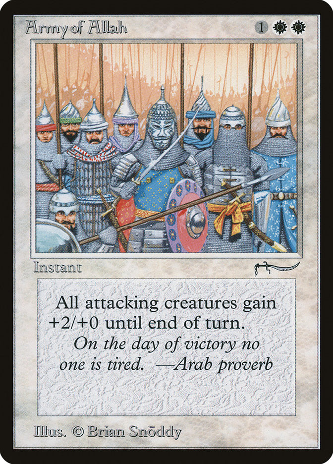 Army of Allah (Dark Mana Cost) [Arabian Nights] | The Time Vault CA