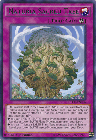 Naturia Sacred Tree [NECH-EN076] Rare | The Time Vault CA
