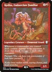 Kediss, Emberclaw Familiar (Foil Etched) [Commander Legends] | The Time Vault CA