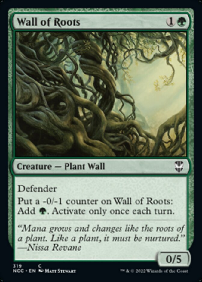 Wall of Roots [Streets of New Capenna Commander] | The Time Vault CA