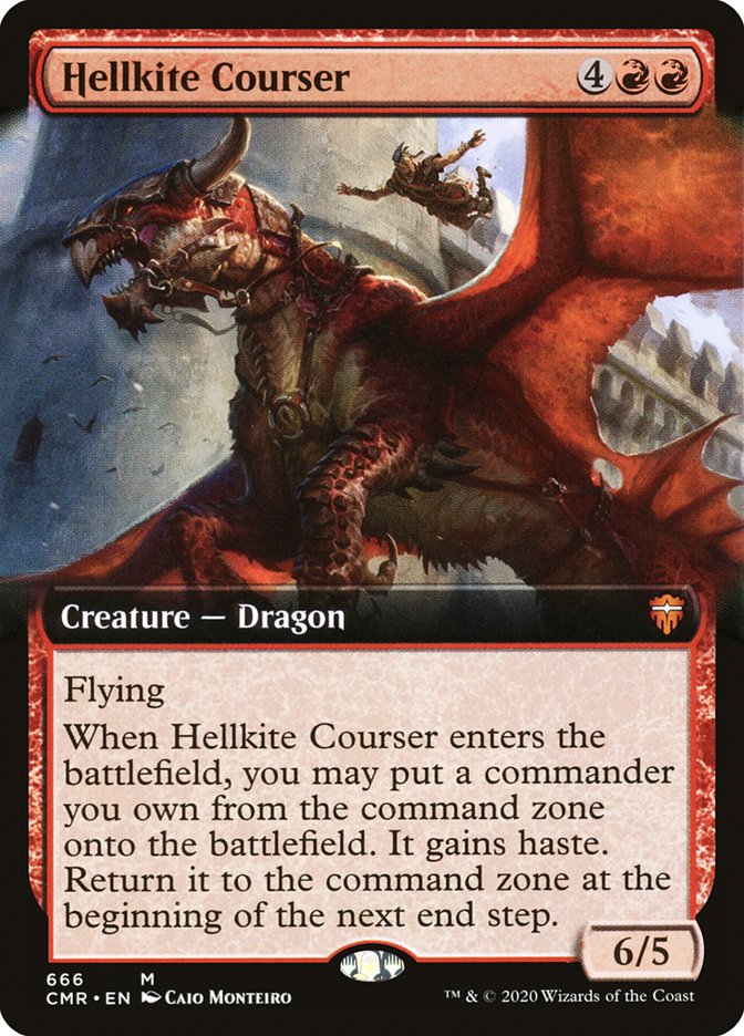 Hellkite Courser (Extended Art) [Commander Legends] | The Time Vault CA