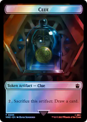 Copy // Clue (0055) Double-Sided Token (Surge Foil) [Doctor Who Tokens] | The Time Vault CA