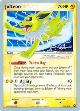 Jolteon Star (101/108) (Psychic Lock - Jason Klaczynski) [World Championships 2008] | The Time Vault CA