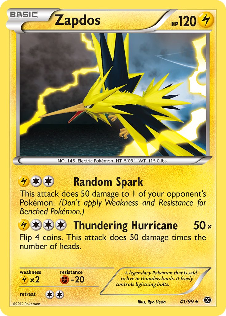 Zapdos (41/99) (Blister Exclusive) [Black & White: Next Destinies] | The Time Vault CA