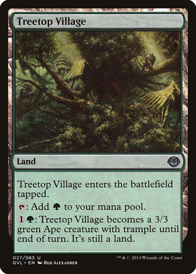 Treetop Village (Garruk vs. Liliana) [Duel Decks Anthology] | The Time Vault CA