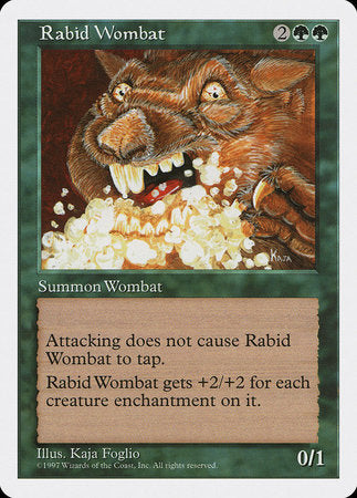 Rabid Wombat [Fifth Edition] | The Time Vault CA