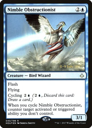 Nimble Obstructionist [Hour of Devastation Promos] | The Time Vault CA