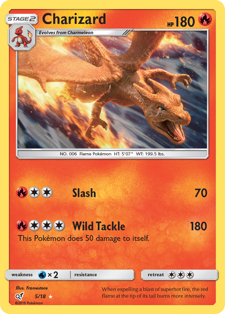 Charizard (5/18) [Sun & Moon: Detective Pikachu] | The Time Vault CA